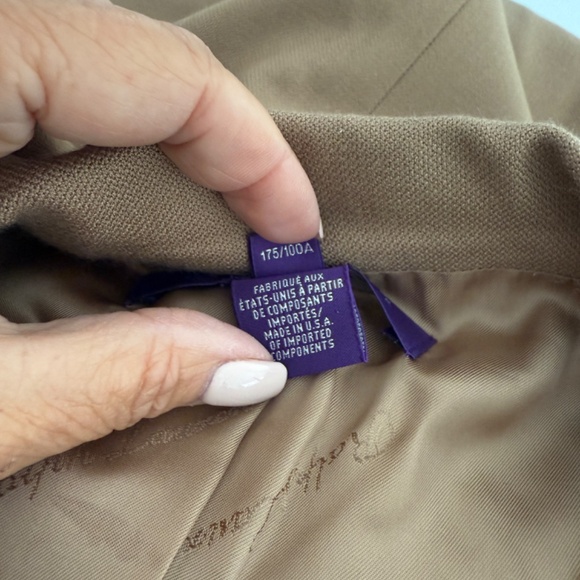 Ralph Lauren Purple Camel Brown Cashmere Suit Blazer The Morning Show Style 10 - Picture 7 of 12